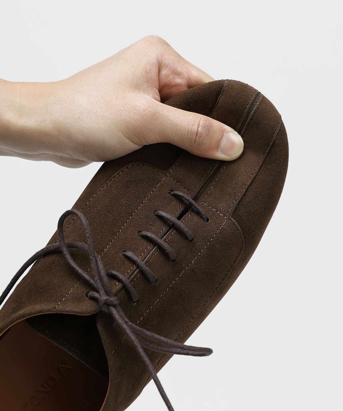 피렌체 아뜨리에(FIRENZE ATELIER) [SECOND.A] 유니섹스 레트로 캐주얼 더비 SN5700UX [BROWN SUEDE]