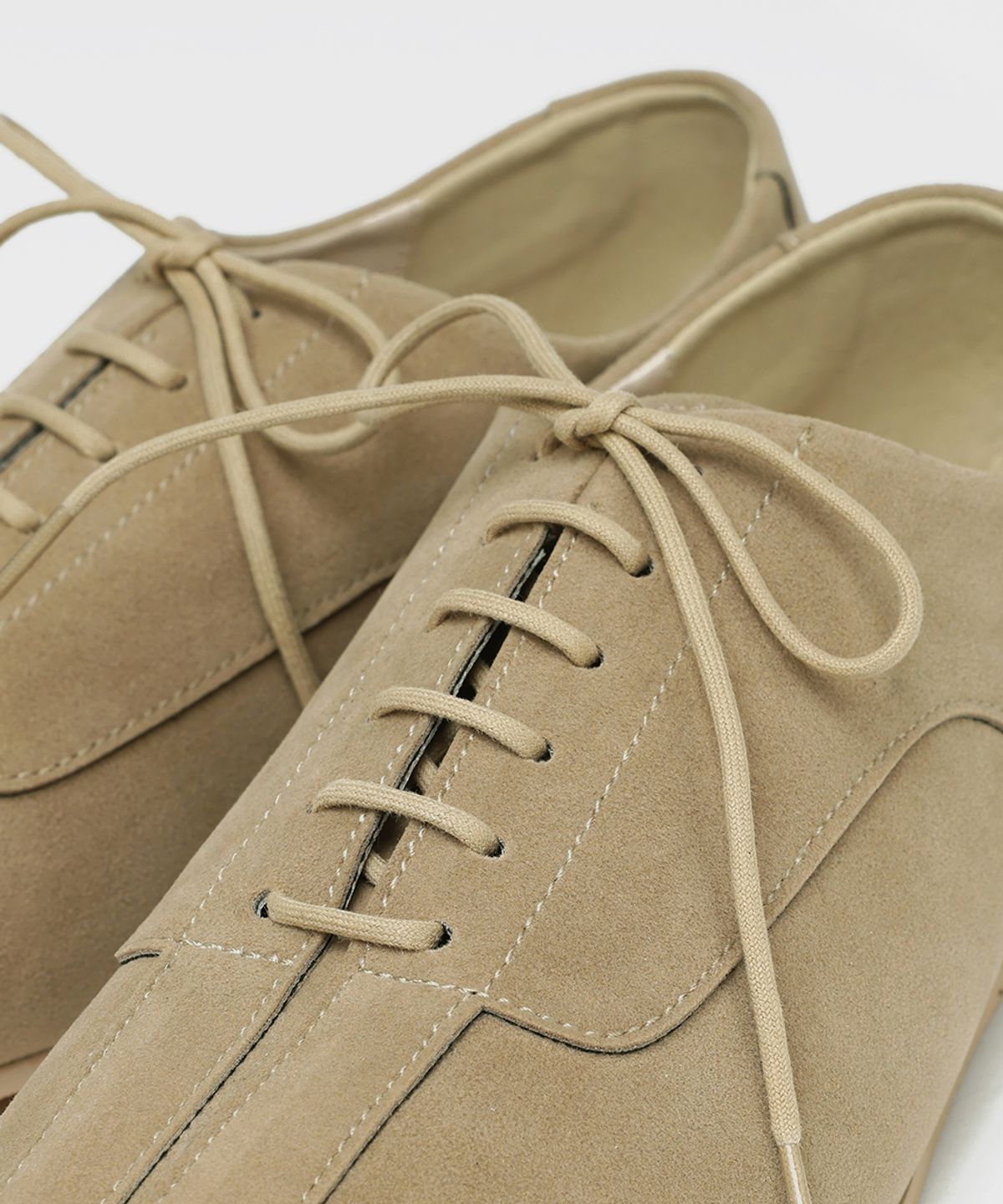 피렌체 아뜨리에(FIRENZE ATELIER) [SECOND.A] 유니섹스 레트로 캐주얼 더비 SN5700UX [SAND SUEDE]