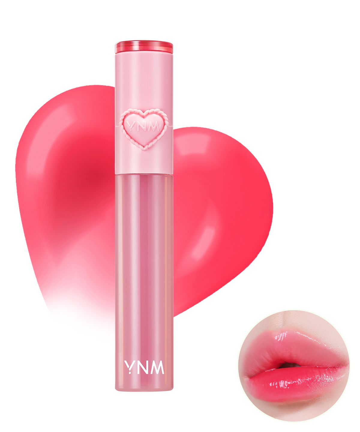 와이엔엠(YNM) 하트 젤링 틴트 2.6g 10colors (2 in 1 실리콘 립브러시 내장)