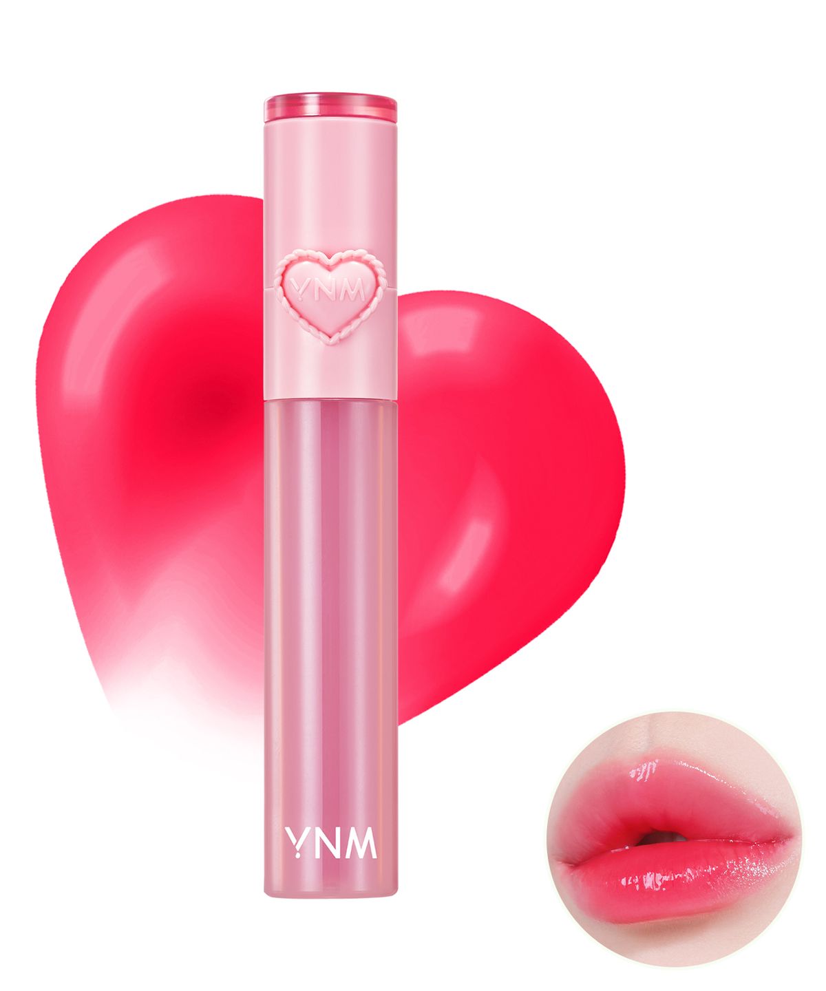 와이엔엠(YNM) 하트 젤링 틴트 2.6g 10colors (2 in 1 실리콘 립브러시 내장)