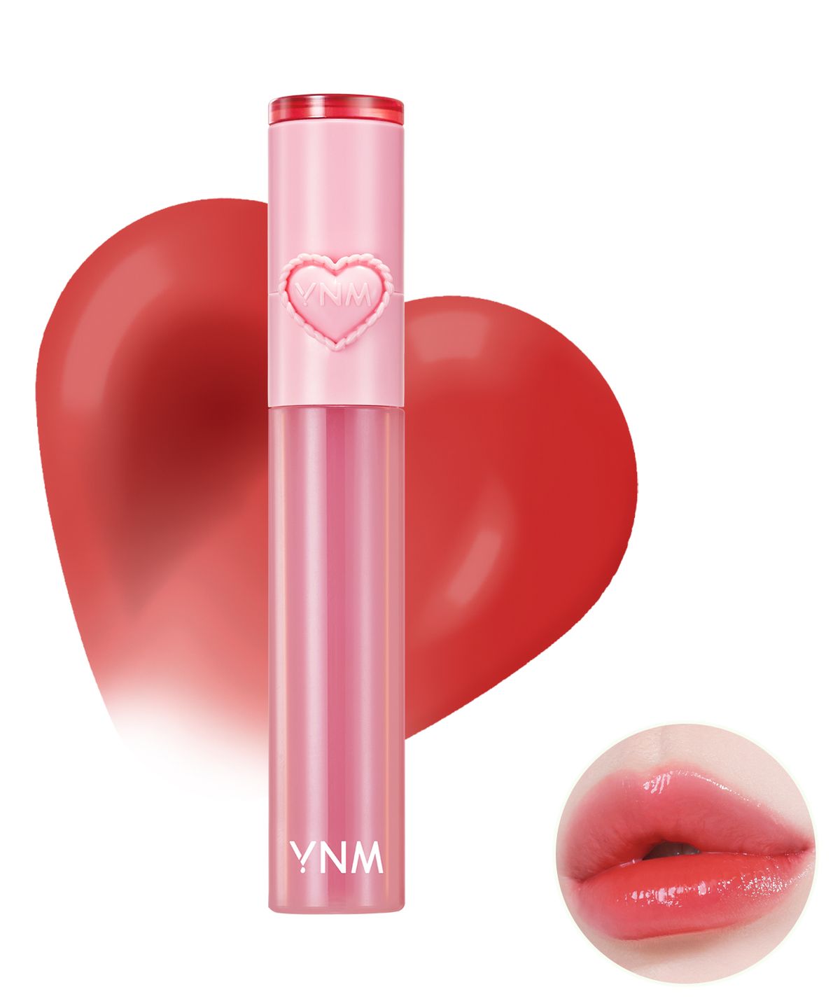 와이엔엠(YNM) 하트 젤링 틴트 2.6g 10colors (2 in 1 실리콘 립브러시 내장)