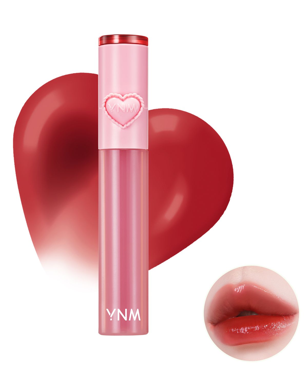 와이엔엠(YNM) 하트 젤링 틴트 2.6g 10colors (2 in 1 실리콘 립브러시 내장)