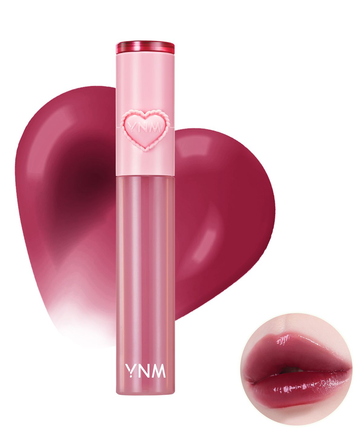 와이엔엠(YNM) 하트 젤링 틴트 2.6g 10colors (2 in 1 실리콘 립브러시 내장)