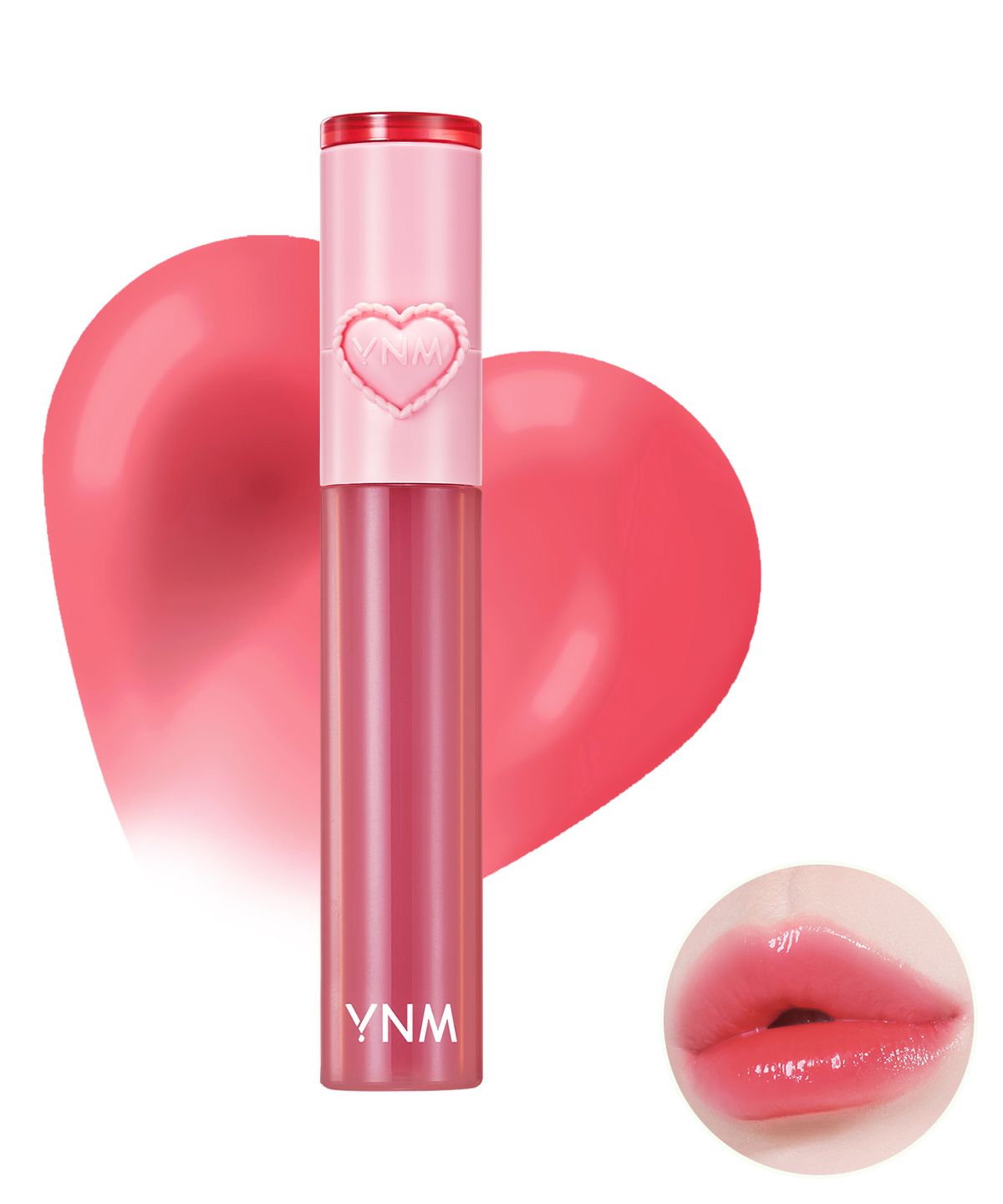 와이엔엠(YNM) 하트 젤링 틴트 2.6g 10colors (2 in 1 실리콘 립브러시 내장)