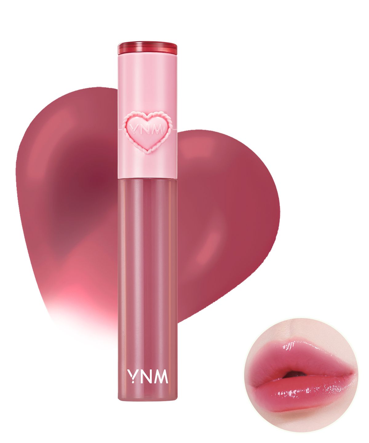 와이엔엠(YNM) 하트 젤링 틴트 2.6g 10colors (2 in 1 실리콘 립브러시 내장)