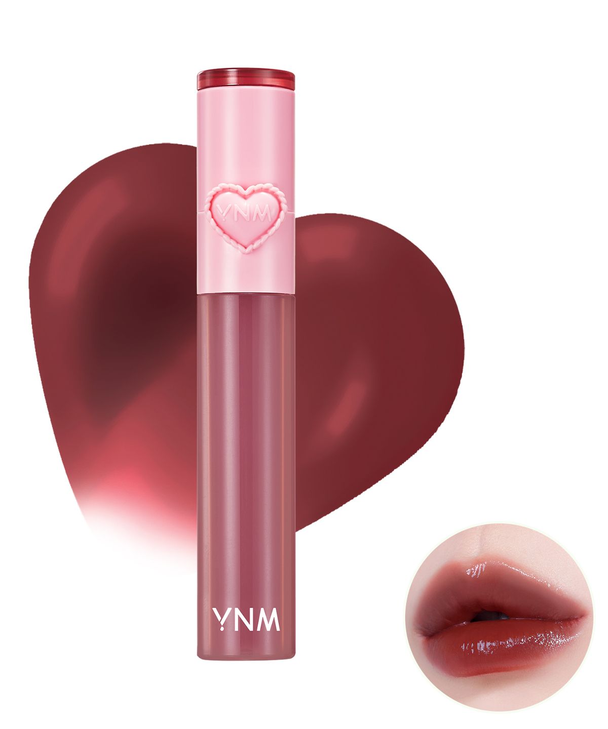 와이엔엠(YNM) 하트 젤링 틴트 2.6g 10colors (2 in 1 실리콘 립브러시 내장)