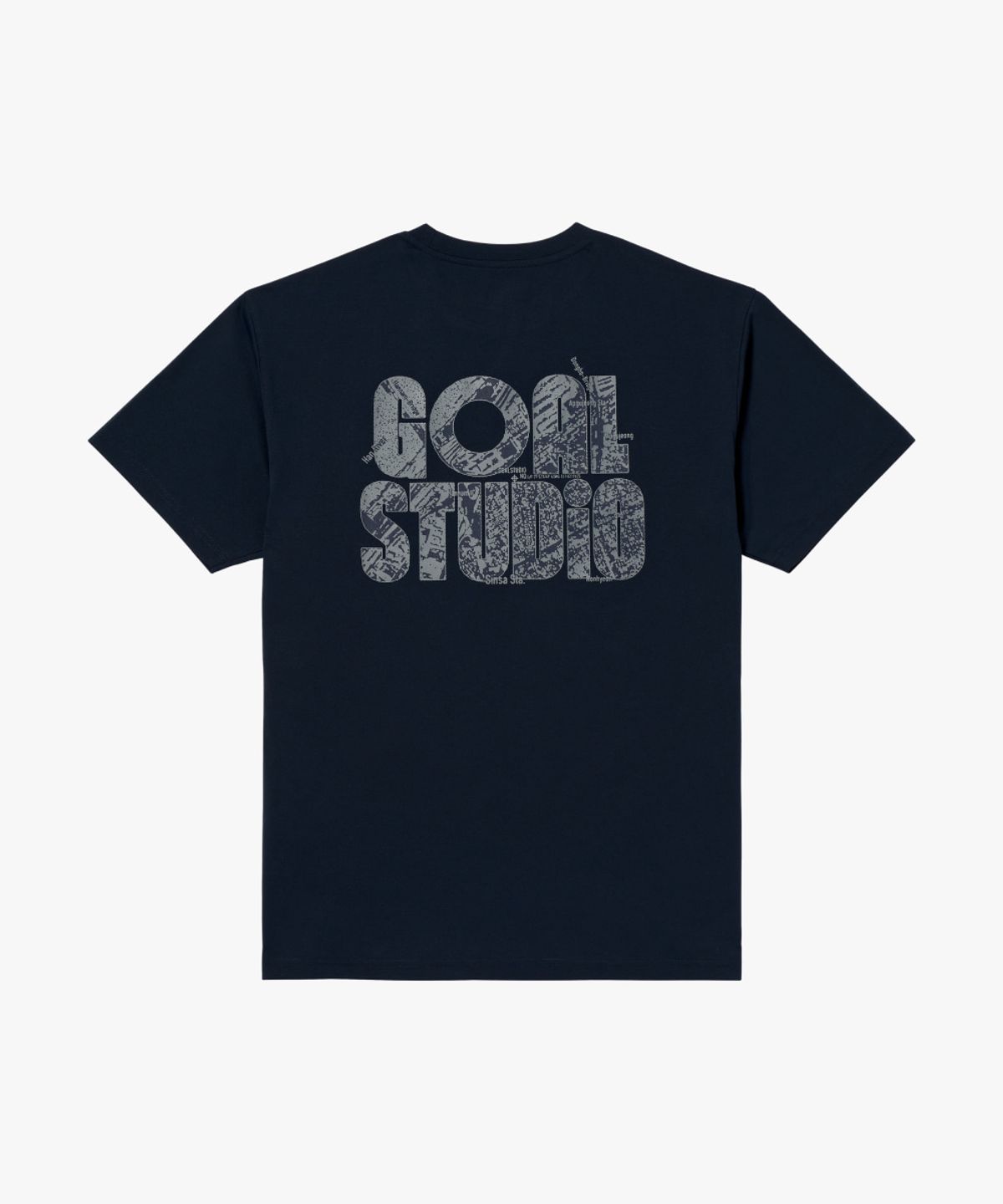 골스튜디오(GOALSTUDIO) MAP LOGO AIRDRY TEE-NAVY