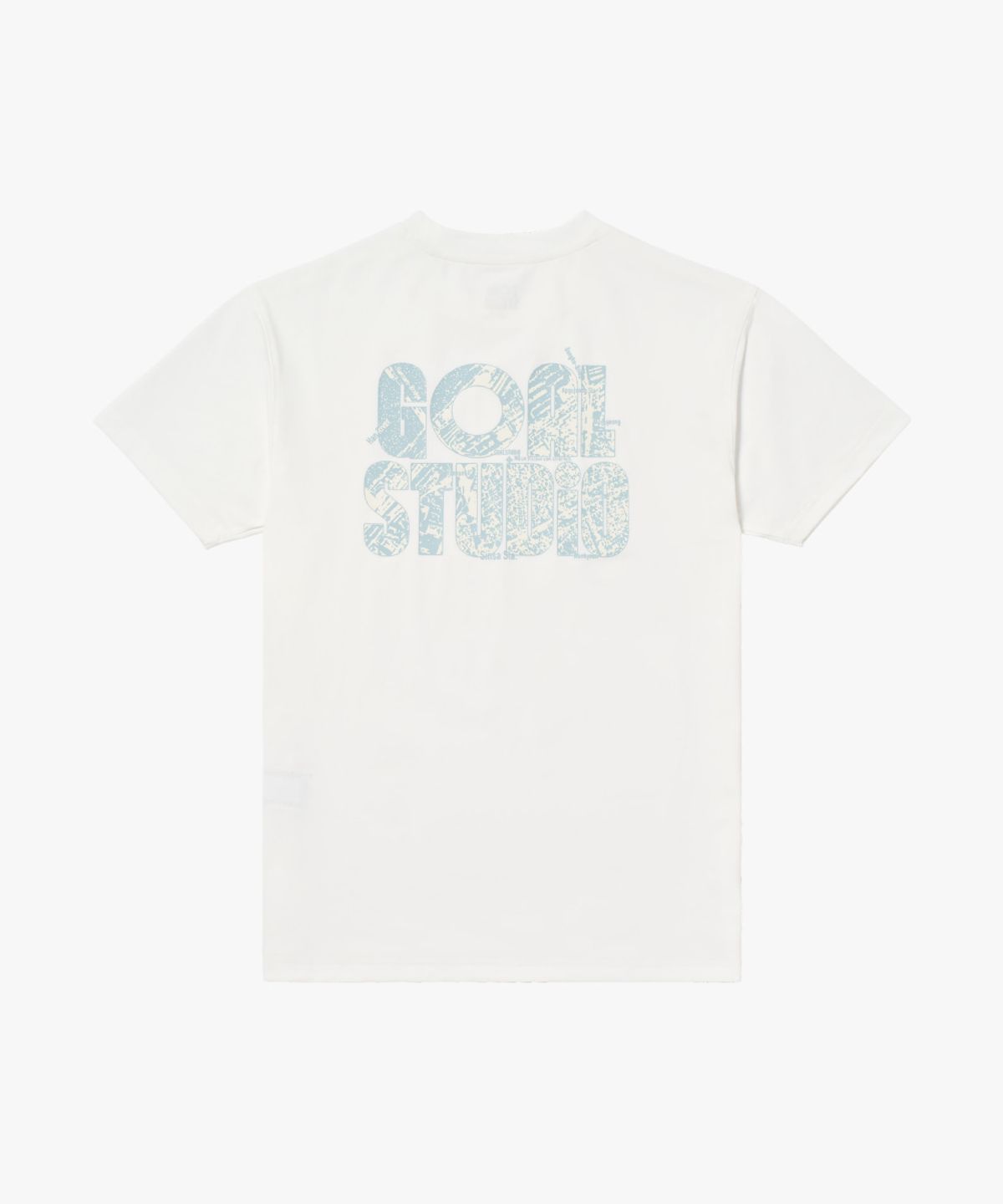 골스튜디오(GOALSTUDIO) MAP LOGO AIRDRY TEE-OFF WHITE
