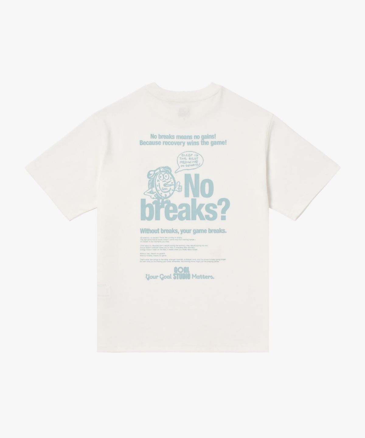 골스튜디오(GOALSTUDIO) NO BREAKS AIRMESH TEE-OFF WHITE