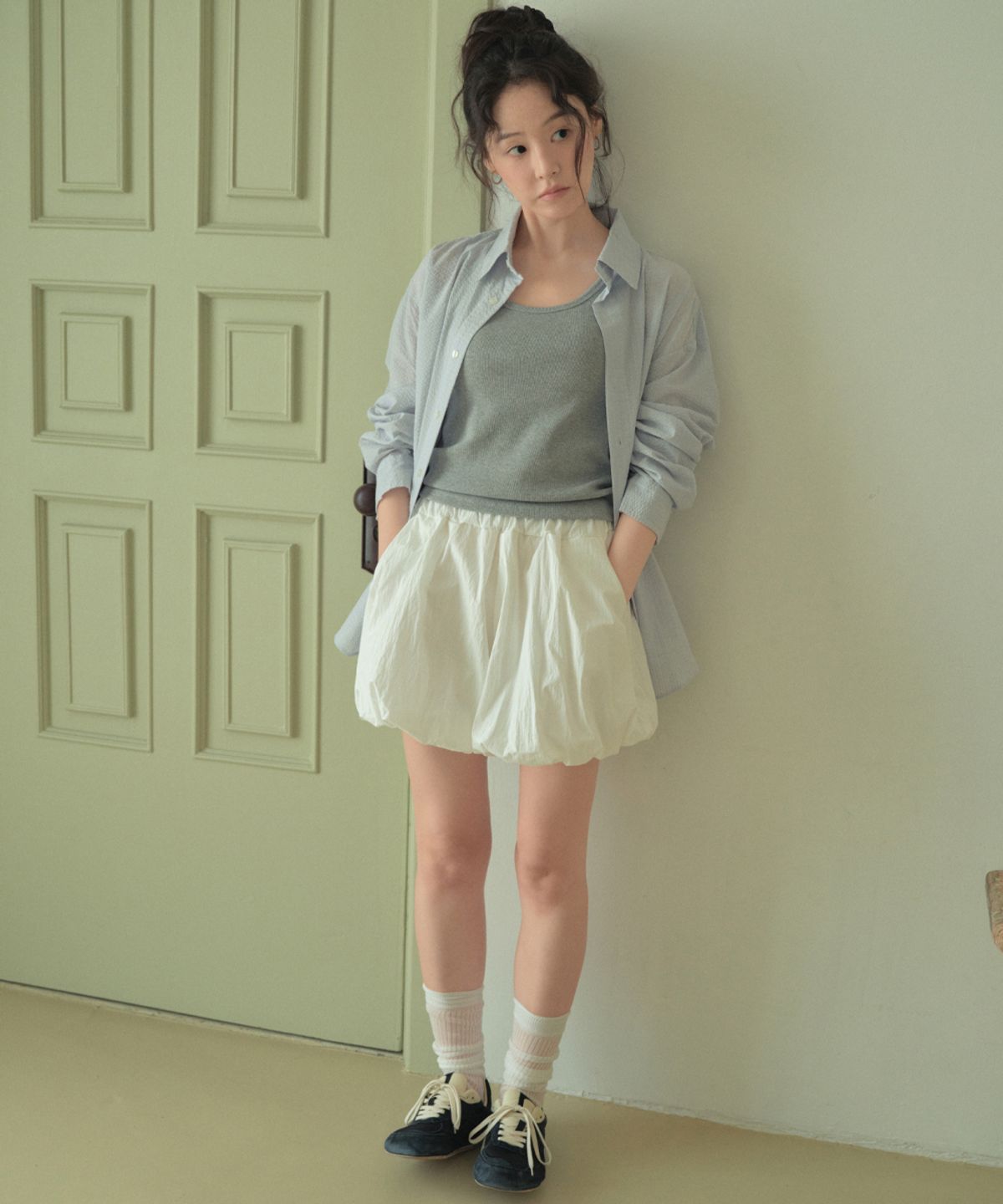 웬즈데이오아시스 포 우먼(WEDNESDAYOASISFORWOMEN) 슈가 펌킨 쇼츠_IVORY(WB6PT25)