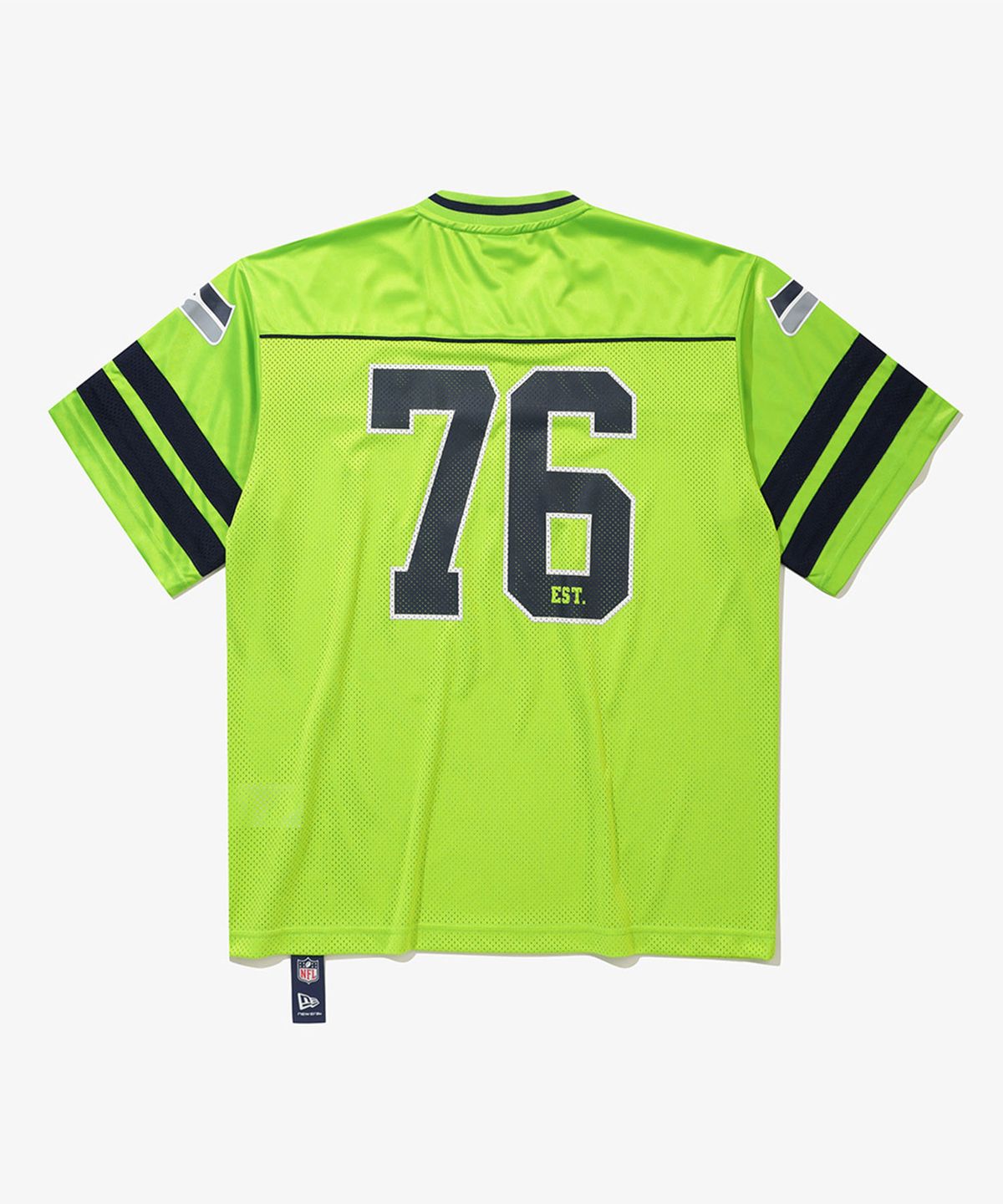 뉴에라(NEW ERA) NFL 시애틀 시호크스 팬 웨어 티셔츠 네온 그린