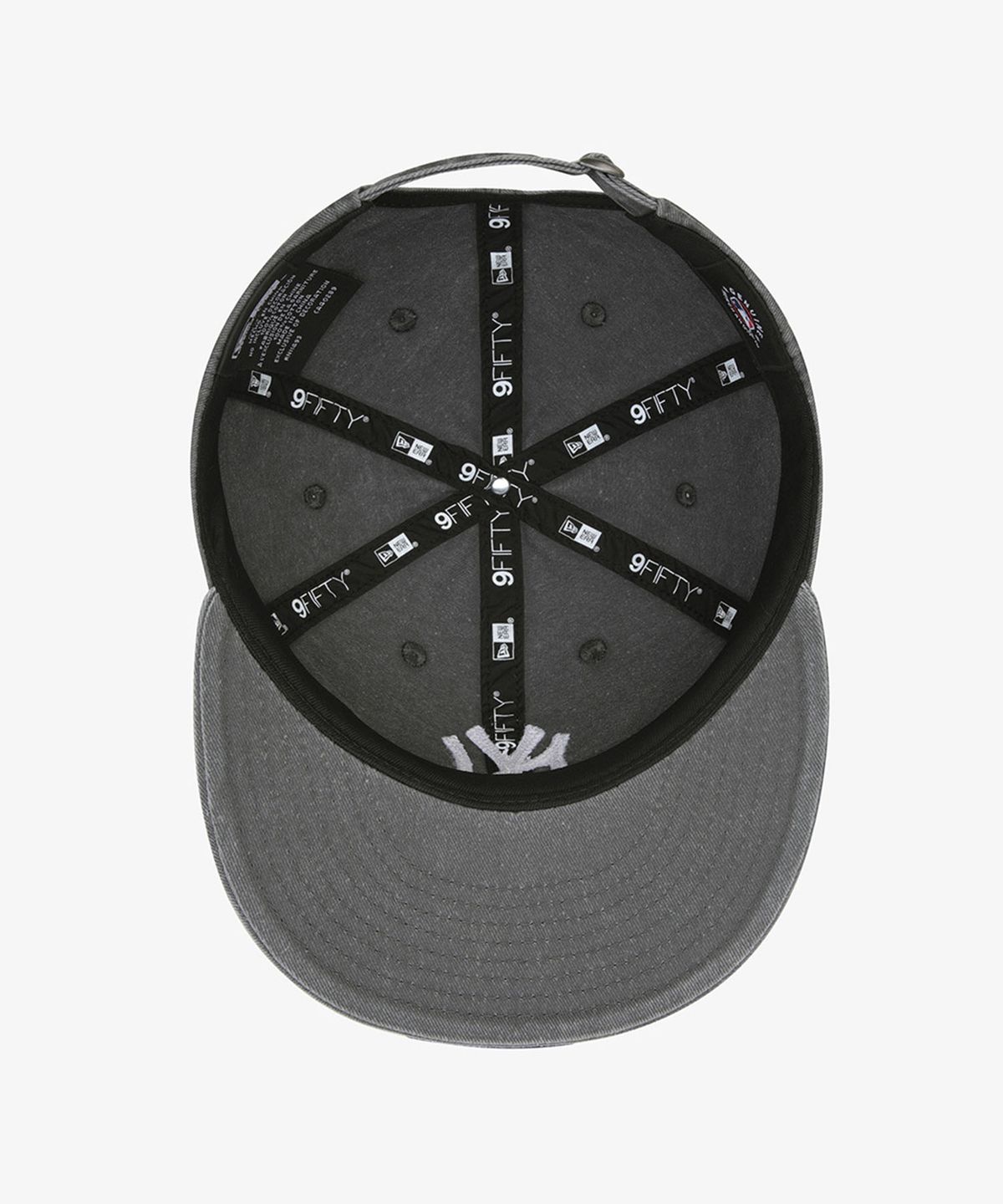뉴에라(NEW ERA) MLB 뉴욕 양키스 피그먼트 워시드 레트로 크라운 스트랩백 블랙