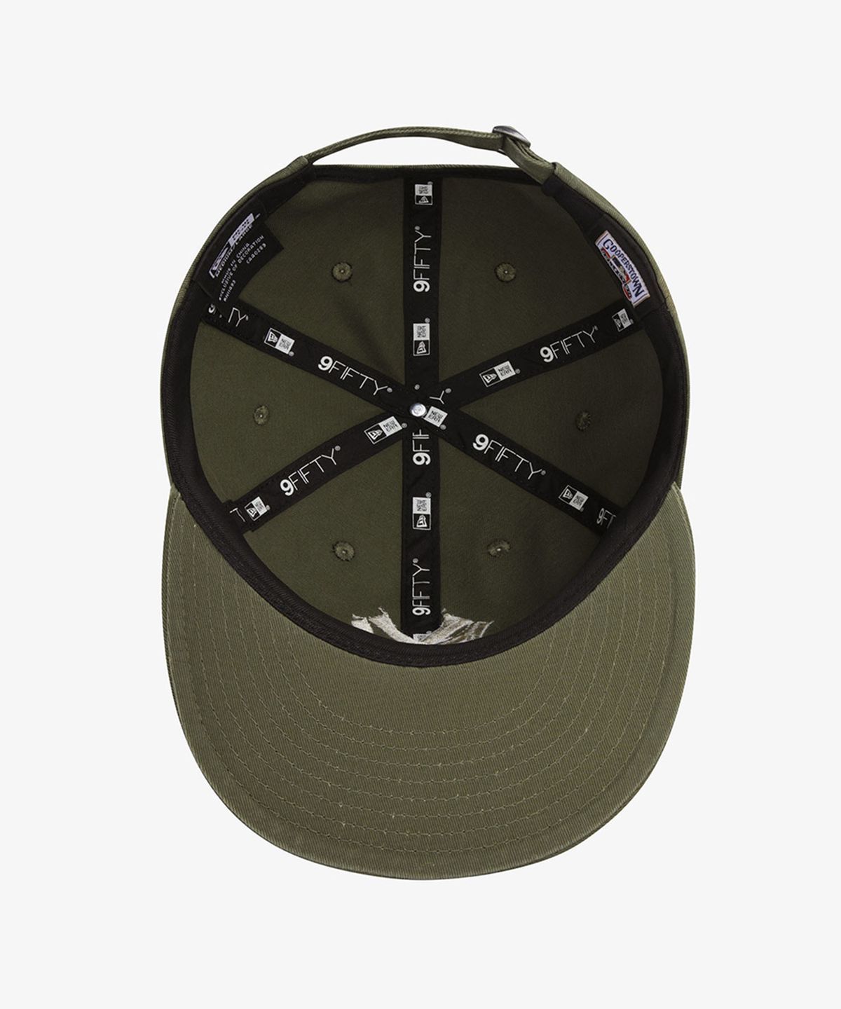 뉴에라(NEW ERA) MLB 뉴욕 양키스 페이디드 워싱 레트로 크라운 스트랩백 뉴 올리브