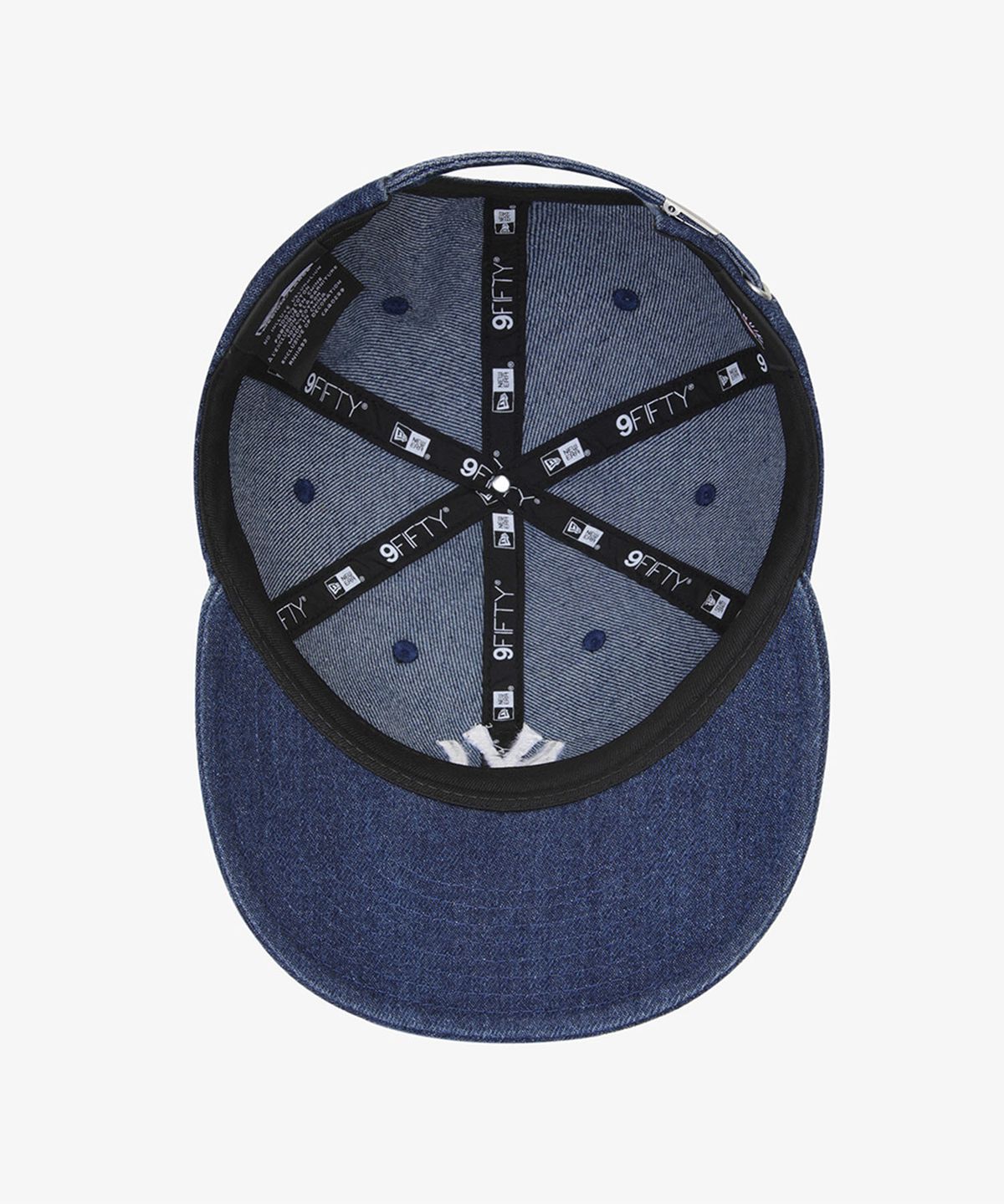 뉴에라(NEW ERA) MLB 뉴욕 양키스 데님 베이직 레트로 크라운 스트랩백 인디고