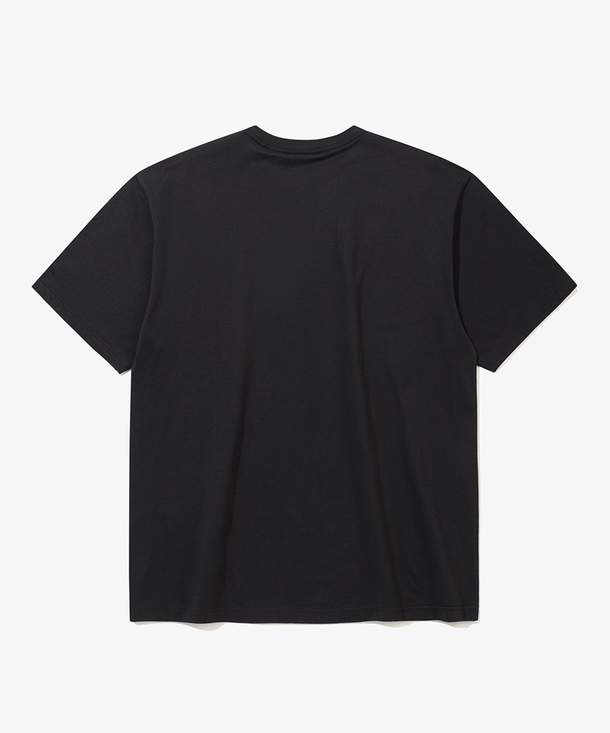 뉴에라(NEW ERA) 워드마크 로고 베이직 티셔츠 블랙