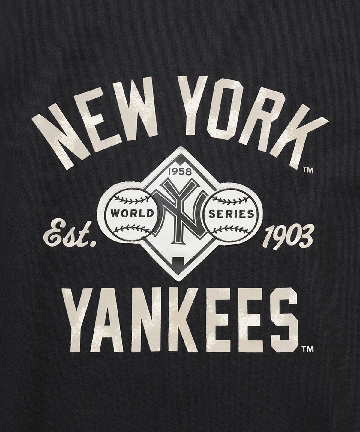 뉴에라(NEW ERA) MLB 뉴욕 양키스 1958 티셔츠 헤더 블랙