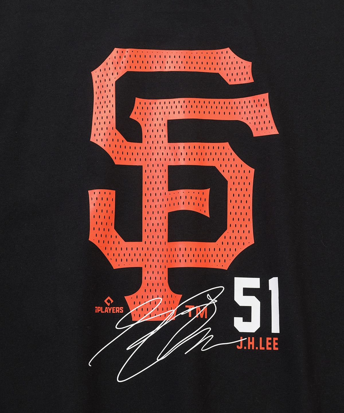 뉴에라(NEW ERA) MLB 샌프란시스코 자이언츠 플레이어 시그니처 티셔츠 블랙
