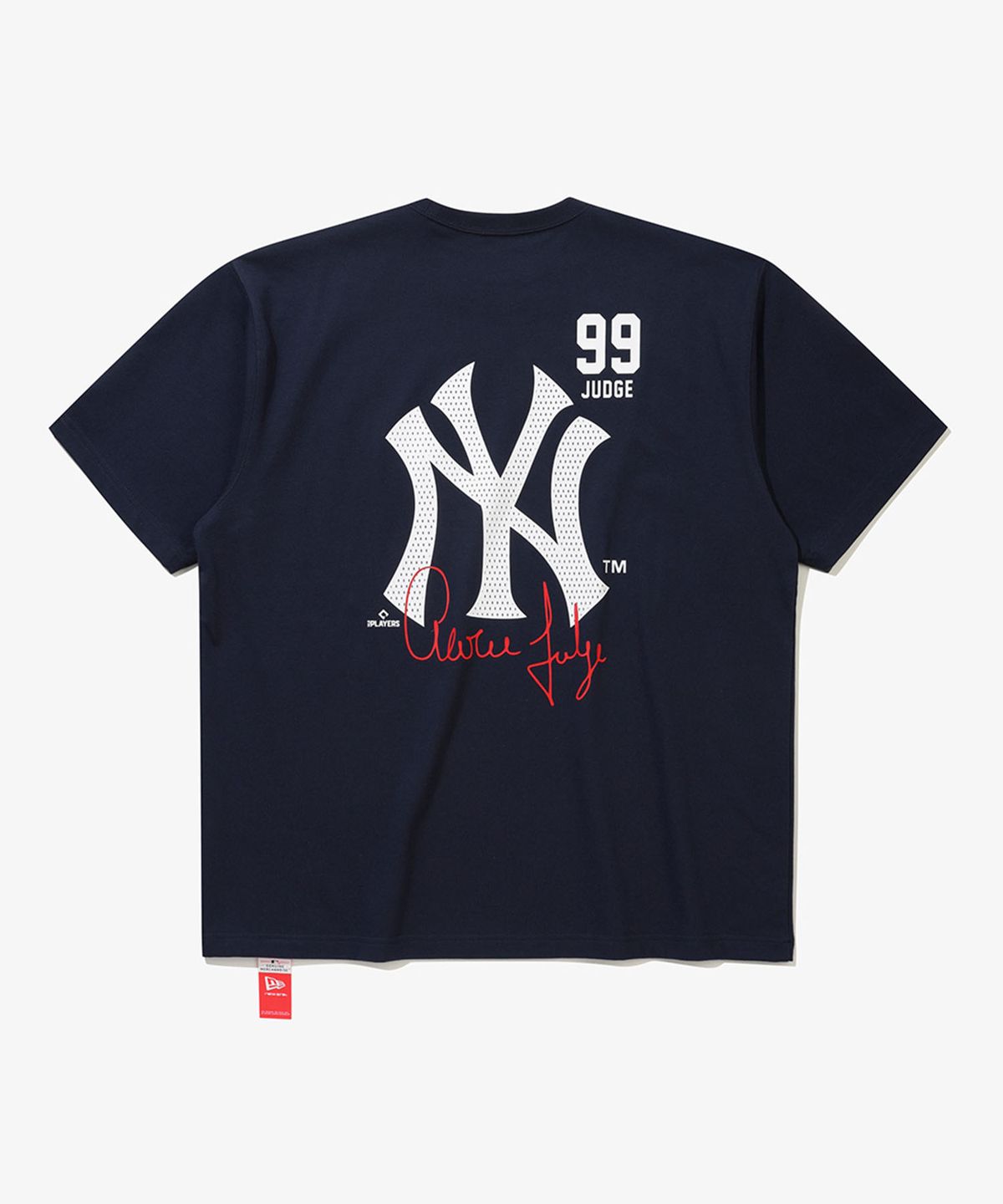 뉴에라(NEW ERA) MLB 뉴욕 양키스 플레이어 시그니처 티셔츠 팀 네이비
