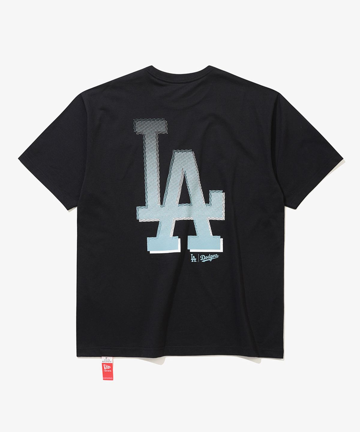 뉴에라(NEW ERA) MLB LA 다저스 하프톤 티셔츠 블랙