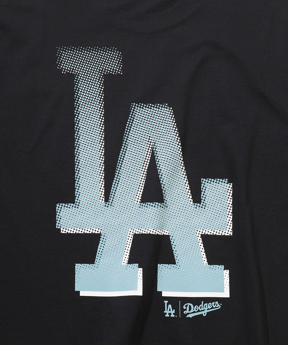 뉴에라(NEW ERA) MLB LA 다저스 하프톤 티셔츠 블랙