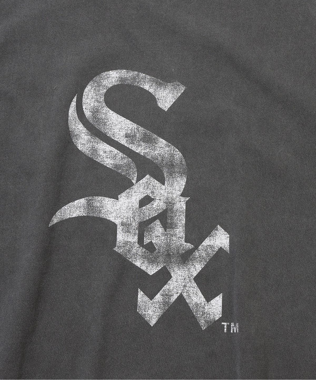뉴에라(NEW ERA) MLB 시카고 화이트삭스 빅 로고 피그먼트 티셔츠 블랙