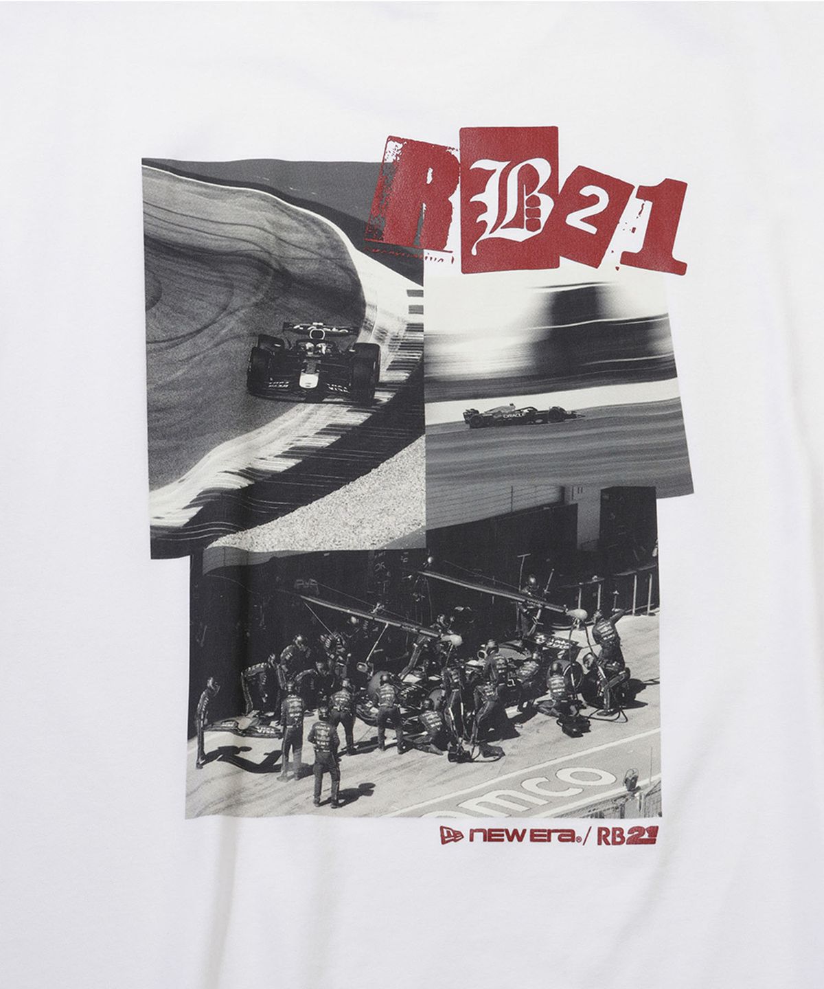 뉴에라(NEW ERA) 오라클 레드불 레이싱 포에버 티셔츠 화이트
