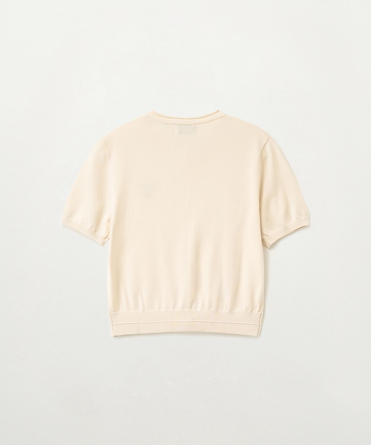세터(SATUR) (W) 파인 하프 크루넥 가디건 크림