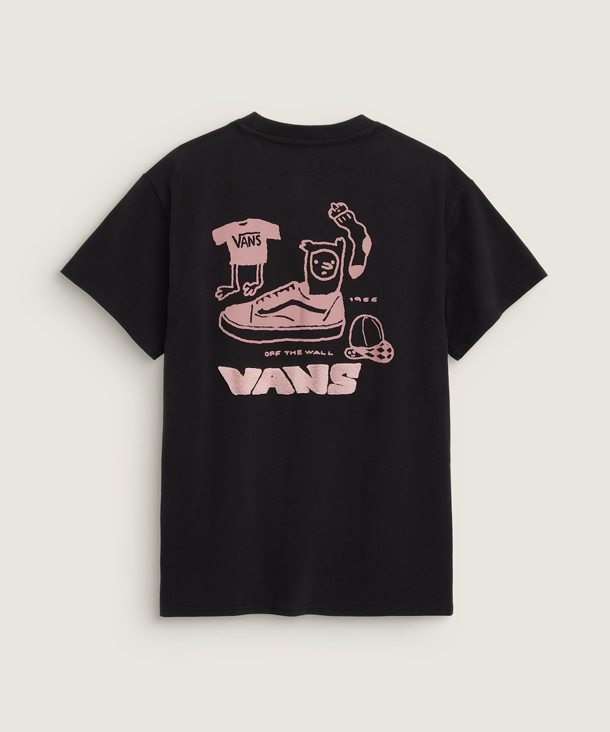 반스(VANS) 슈즈 반소매 티셔츠 - 블랙 / VN000TKGBLK1