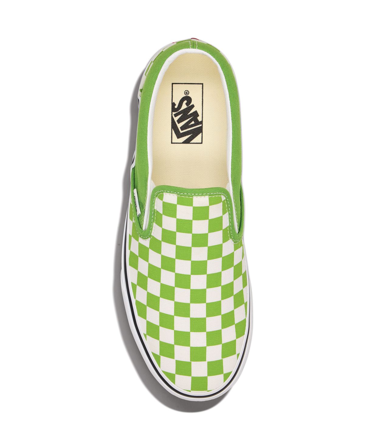 반스(VANS) 클래식 슬립온 - (컬러 띠어리) 체커보드 라임 버스트 / VN000DAHFPB1