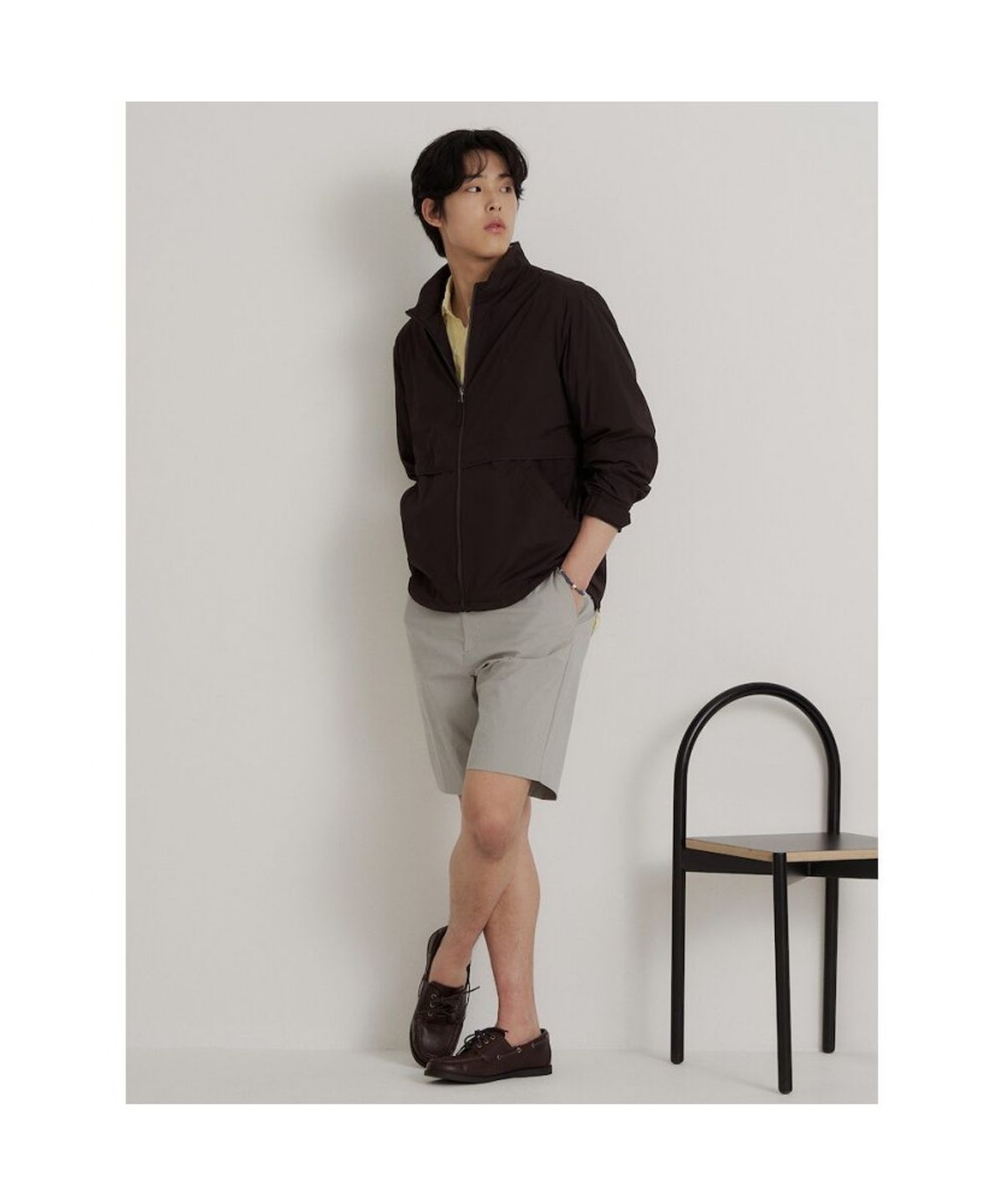 빈폴 멘(BEANPOLE MEN) 클래식 윈드브레이커  브라운
