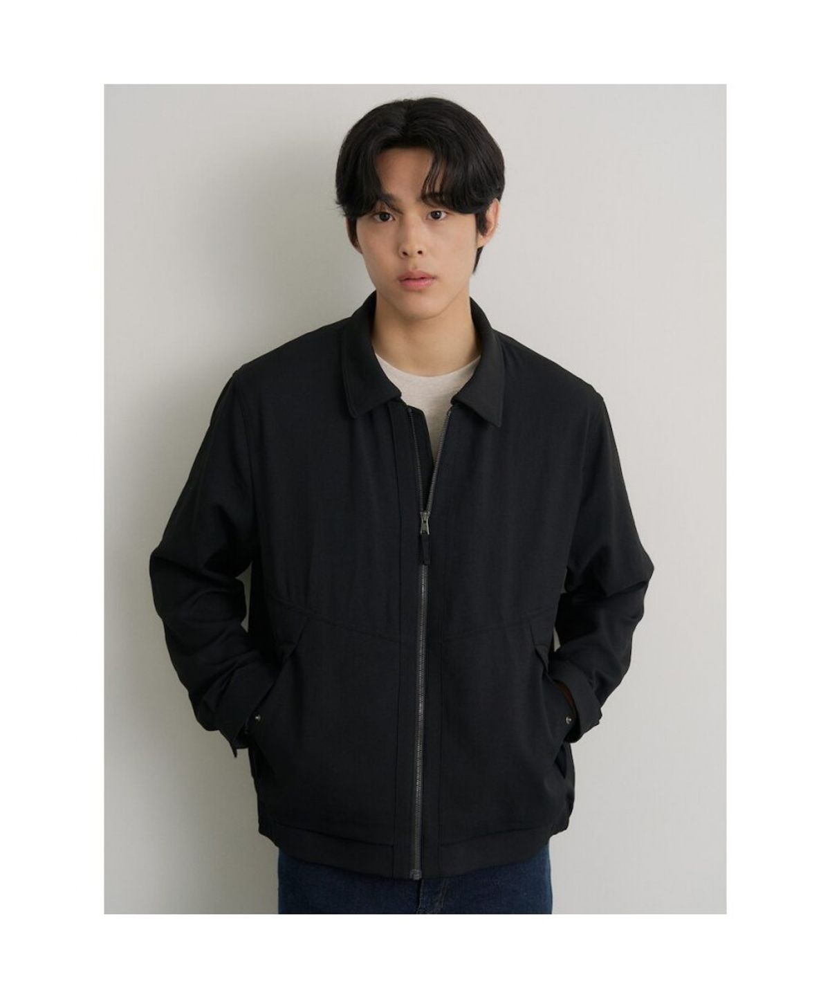빈폴 멘(BEANPOLE MEN) 젠틀테크 칼라 디터쳐블 아우터  블랙