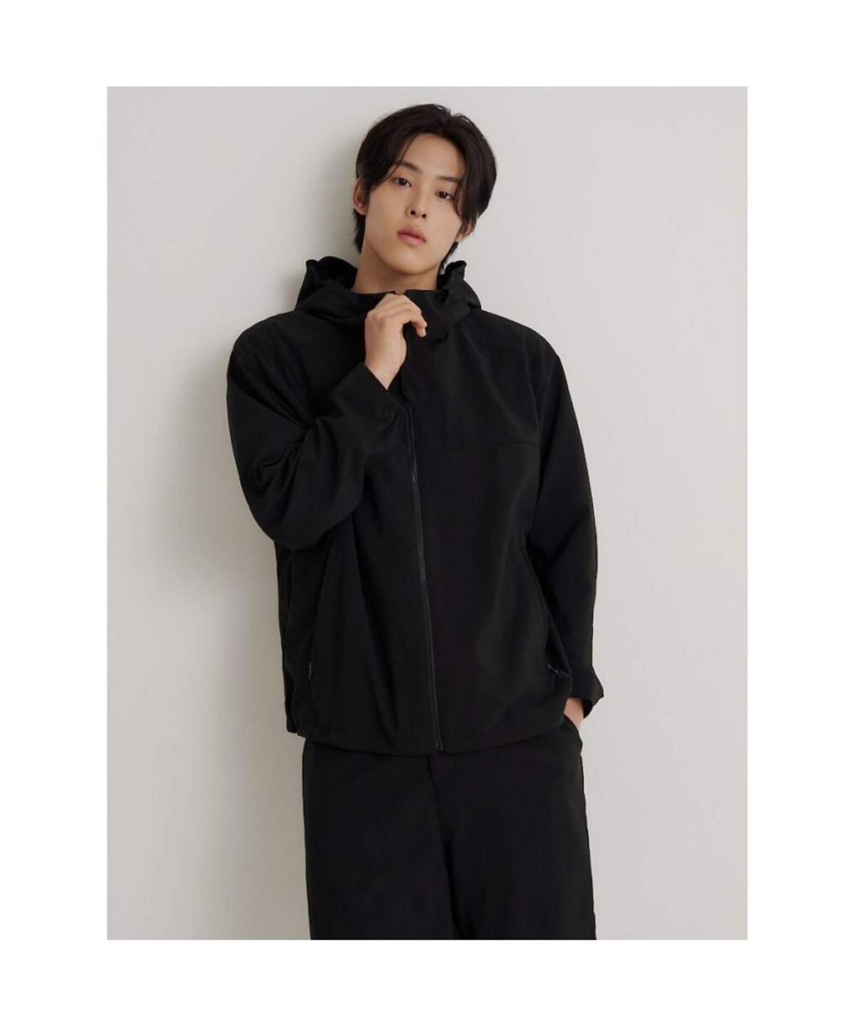 빈폴 멘(BEANPOLE MEN) 젠틀테크 캐주얼 후드 점퍼  블랙
