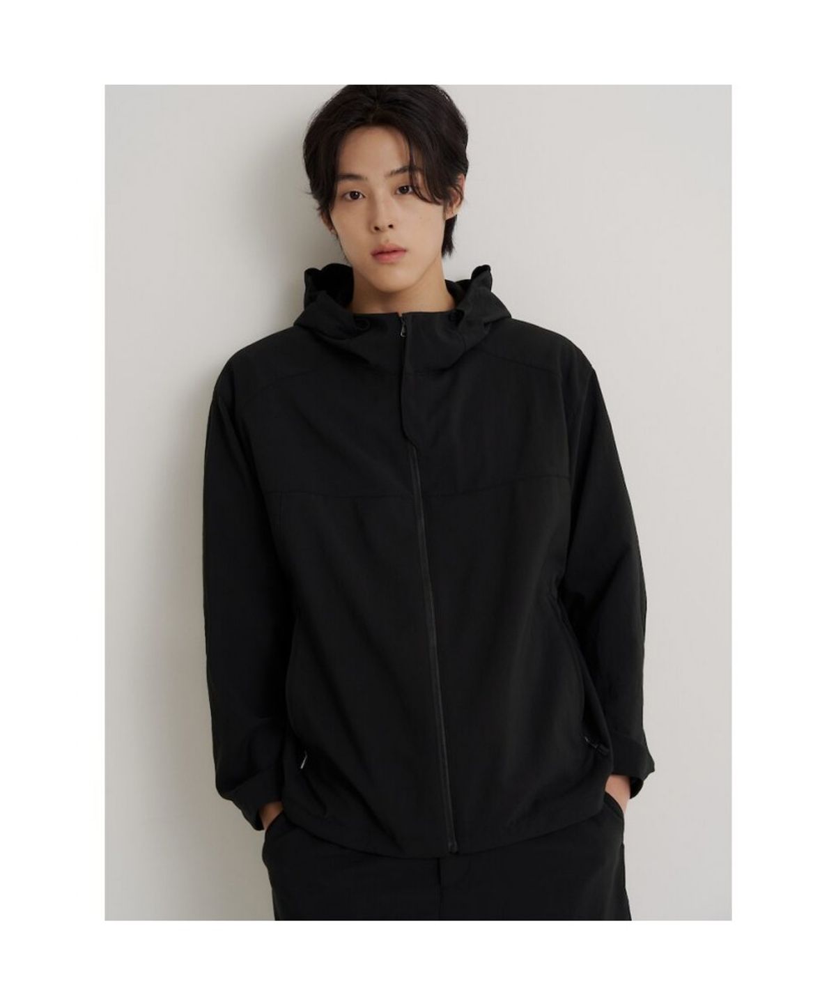 빈폴 멘(BEANPOLE MEN) 젠틀테크 캐주얼 후드 점퍼  블랙