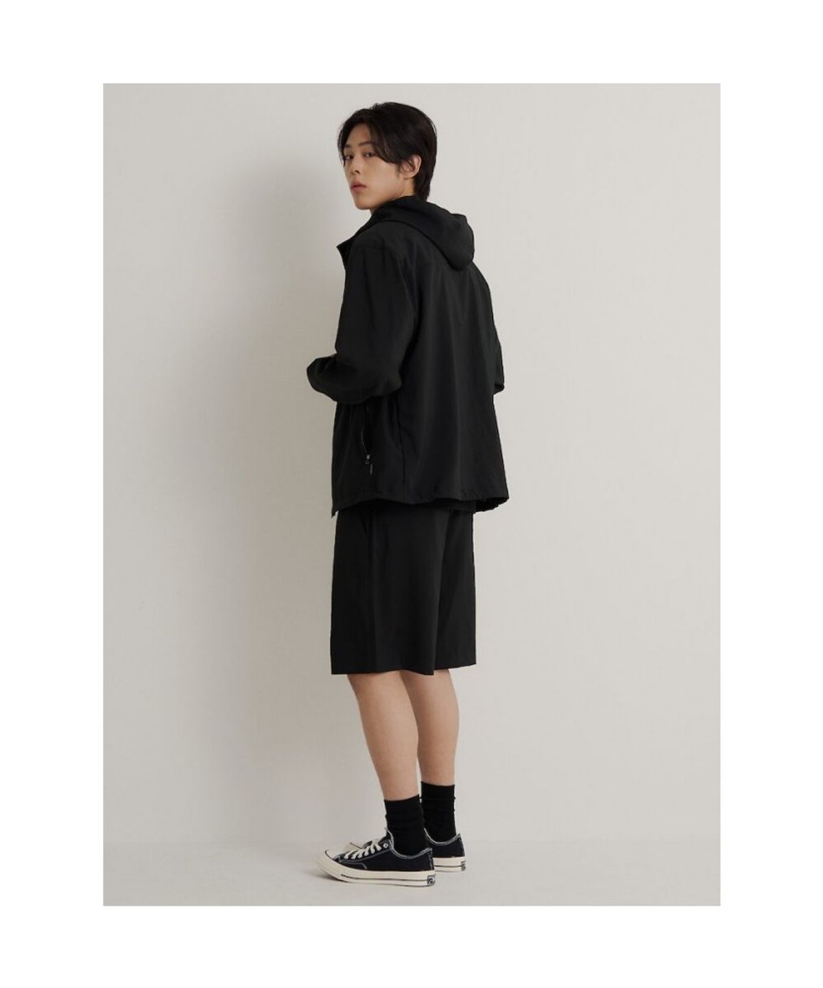 빈폴 멘(BEANPOLE MEN) 젠틀테크 캐주얼 후드 점퍼  블랙