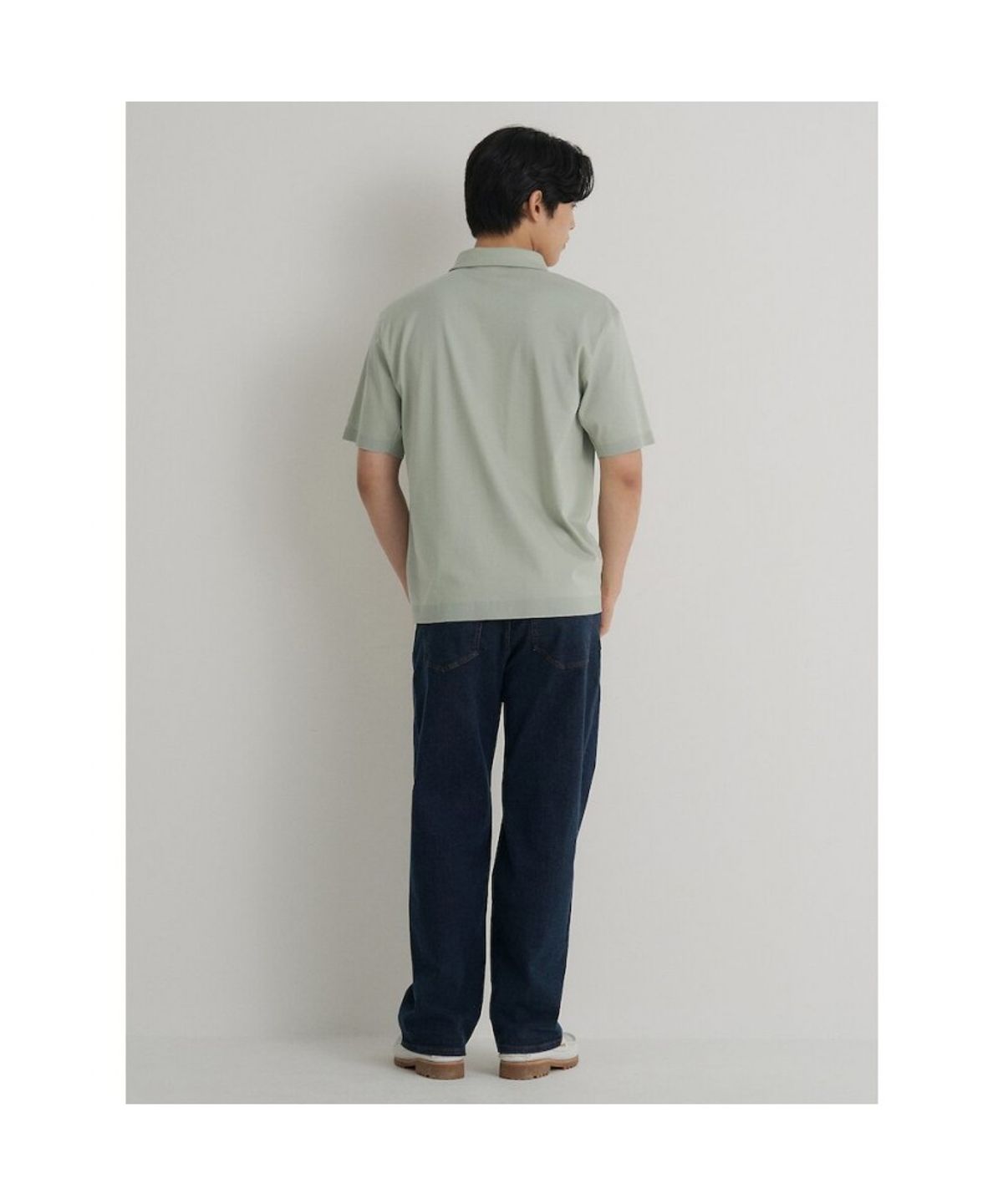 빈폴 멘(BEANPOLE MEN) 프리미엄 플로우 칼라넥 티셔츠  라이트 그린