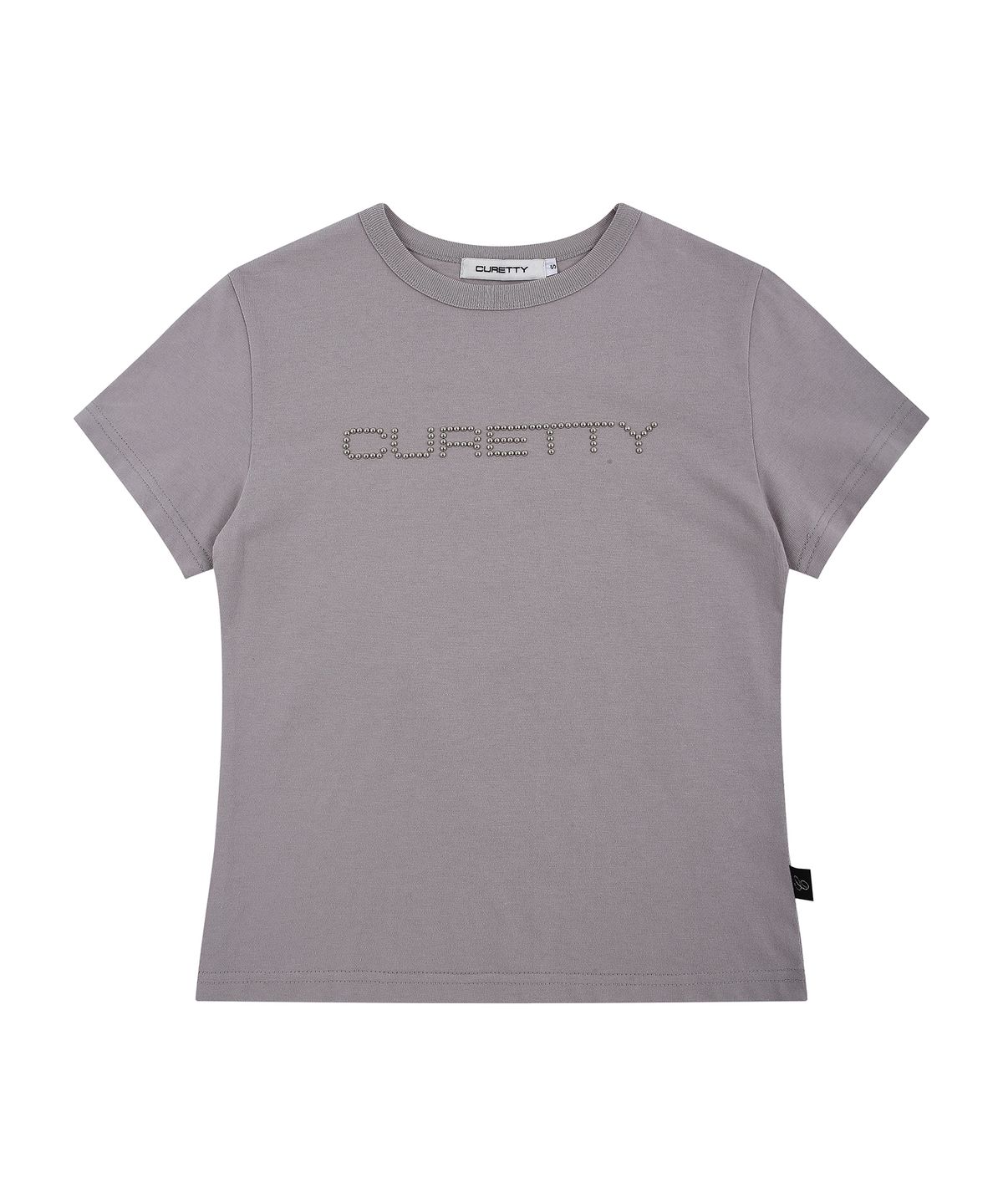 큐리티(CURETTY) C LOGO CONVEX T-SHIRT_GREY