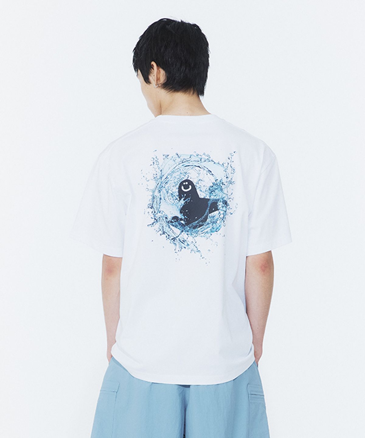 마크곤잘레스(MARK GONZALES) 워터엔젤 반팔 티셔츠 - WHITE