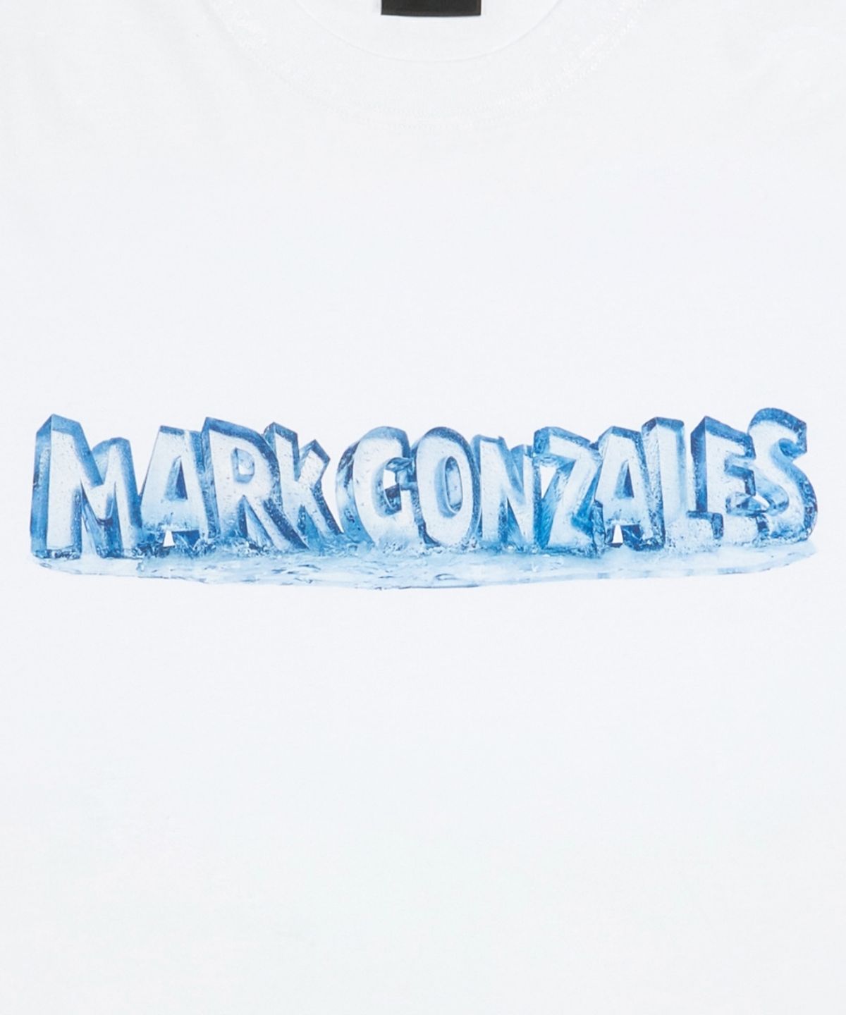 마크곤잘레스(MARK GONZALES) MG 아이스 로고 반팔 티셔츠 - WHITE