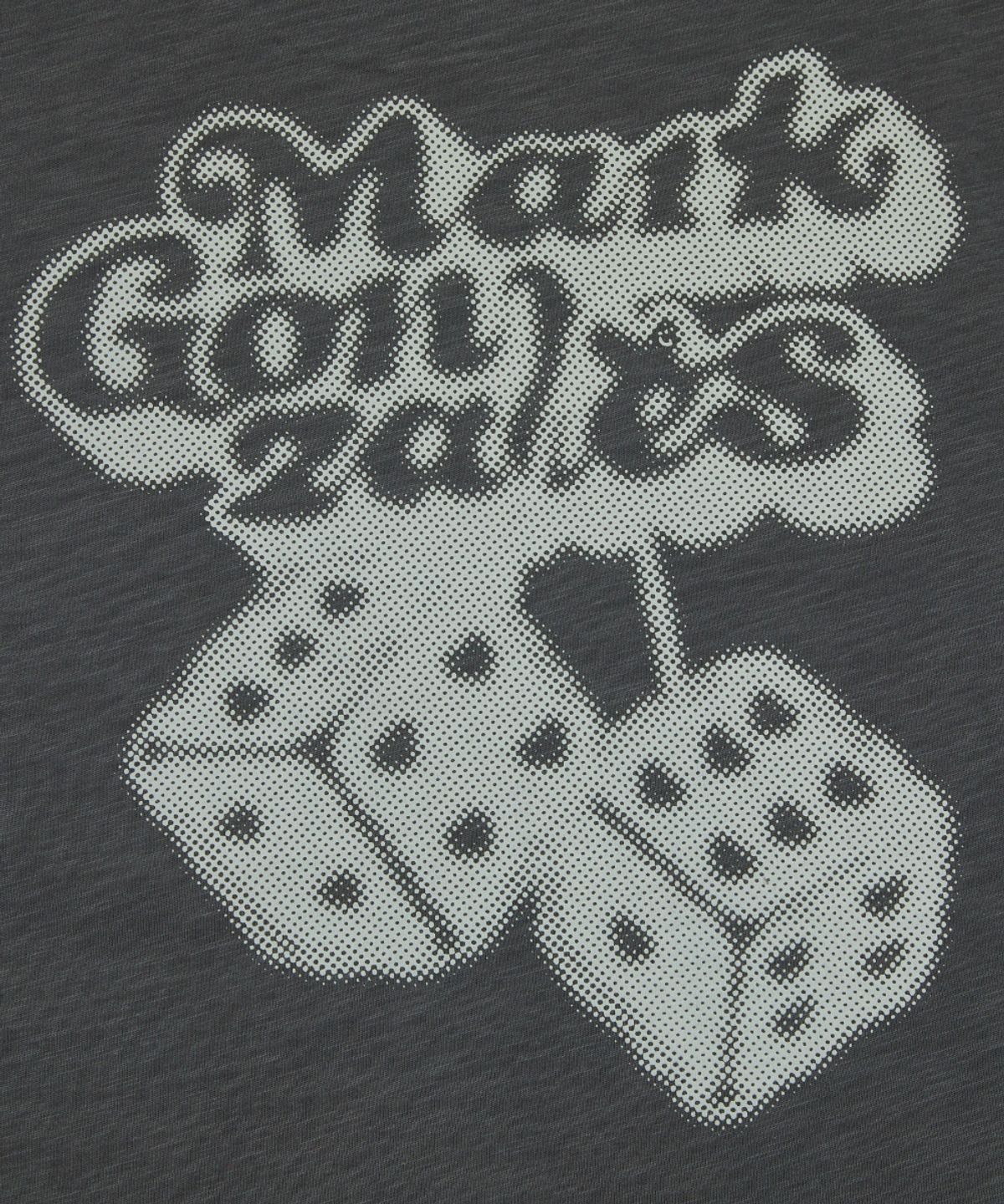마크곤잘레스(MARK GONZALES) 하트 주사위 슬럽 반팔 티셔츠 - CHARCOAL