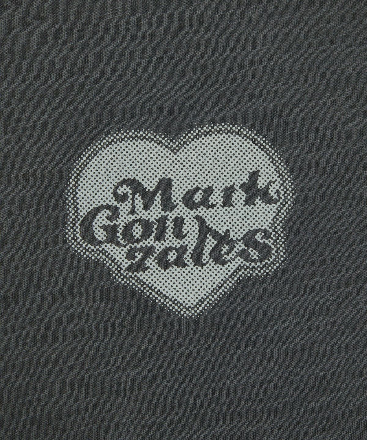 마크곤잘레스(MARK GONZALES) 하트 주사위 슬럽 반팔 티셔츠 - CHARCOAL