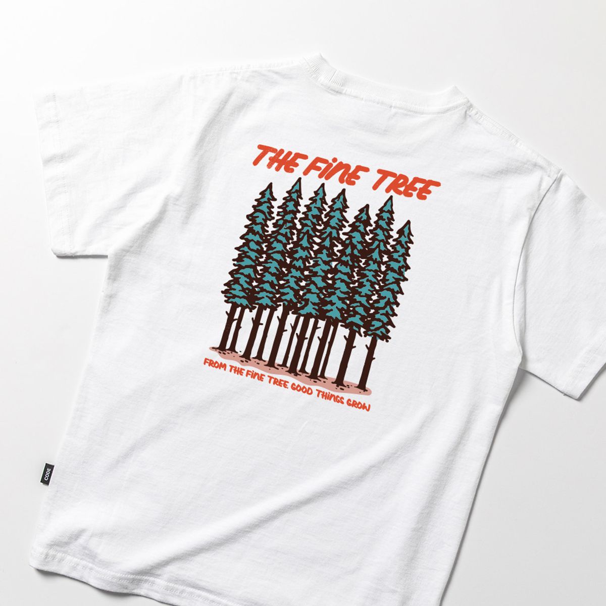 스플래시코드 키즈(SPLASHCODE KIDS) 키즈 반팔 티셔츠 화이트 - 파인 트리(The Fine Tree)