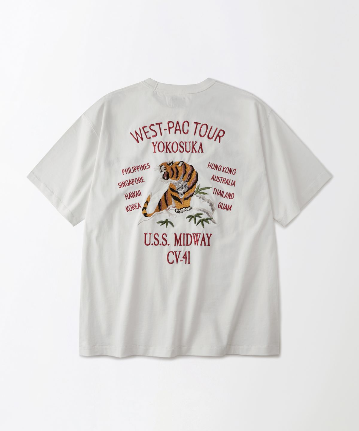 아웃스탠딩(OUTSTANDING) MIL SERIES TEE(MID WAY)_OFF WHITE