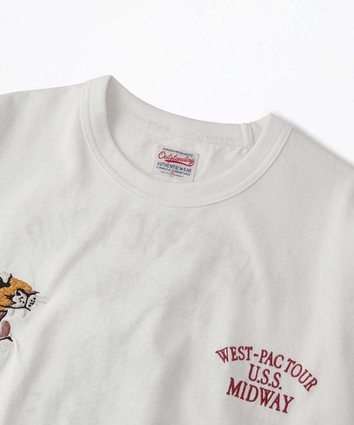 아웃스탠딩(OUTSTANDING) MIL SERIES TEE(MID WAY)_OFF WHITE
