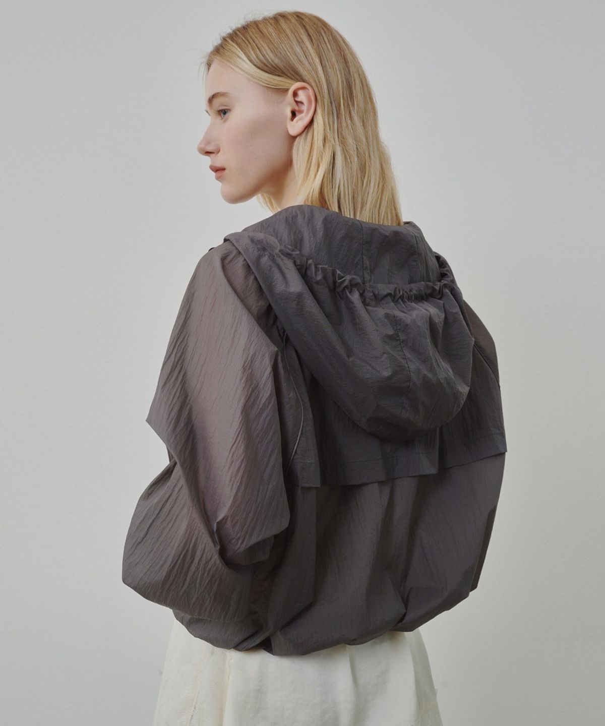 올리브 데 올리브(OLIVE DES OLIVE) 나일론 경량 후드 바람막이 OW6MM4060