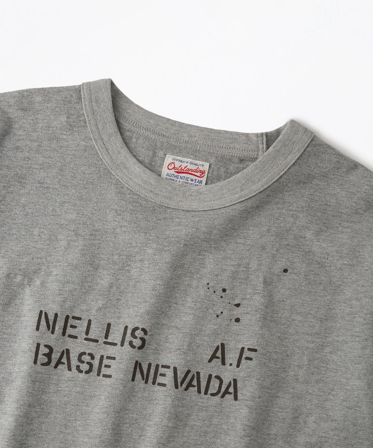 아웃스탠딩(OUTSTANDING) MIL SERIES TEE(NELLIS)_GRAY