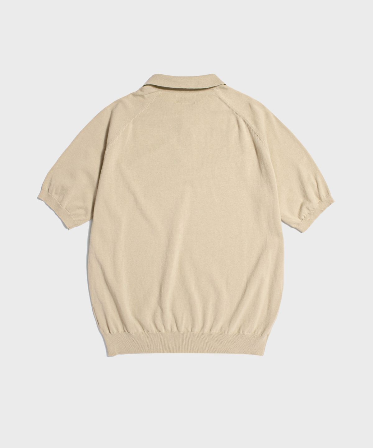 레드토네이도(RED TORNADO) Retro Knitted Polo Shirt White Oat