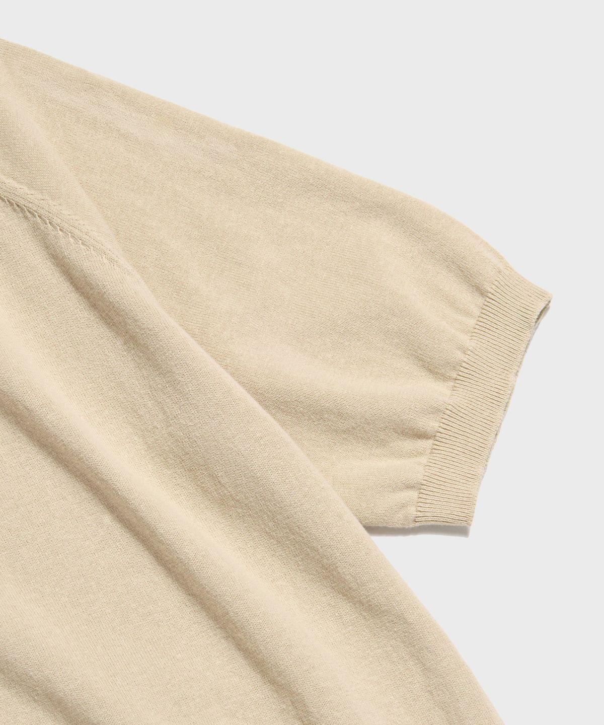 레드토네이도(RED TORNADO) Retro Knitted Polo Shirt White Oat