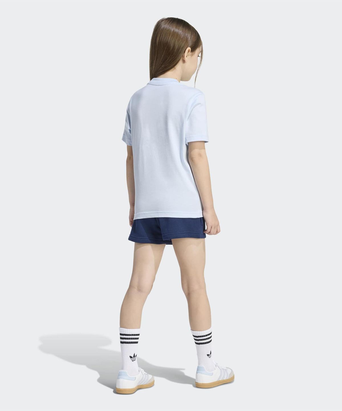 아디다스 키즈(ADIDAS KIDS) 키즈 쇼츠 티 세트 키즈 - 크리스탈 스카이 / KE2341