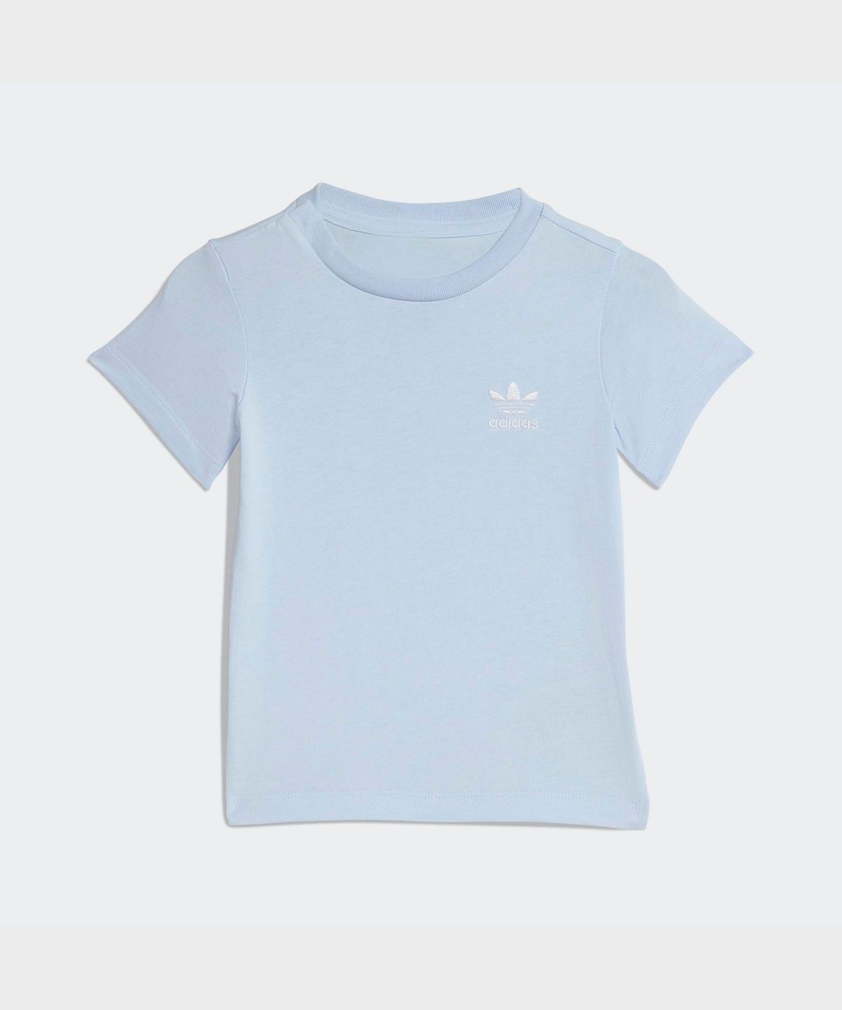 아디다스 키즈(ADIDAS KIDS) 키즈 쇼츠 티 세트 인펀트 - 크리스탈 스카이 / KE2355
