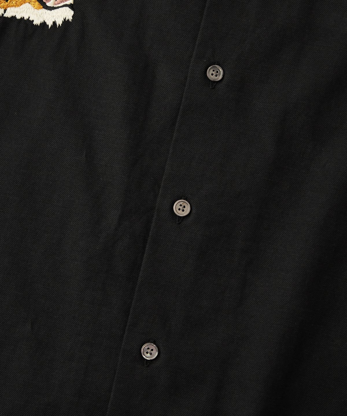 아웃스탠딩(OUTSTANDING) VINTAGE SOUVENIR HALF SHIRT_BLACK